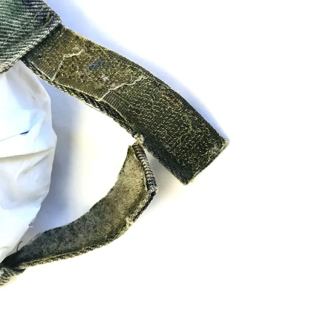 USMC Marine Corp Cap Vintage Camouflage RARE Officer Leaf StrapBack Vietnam Cotn